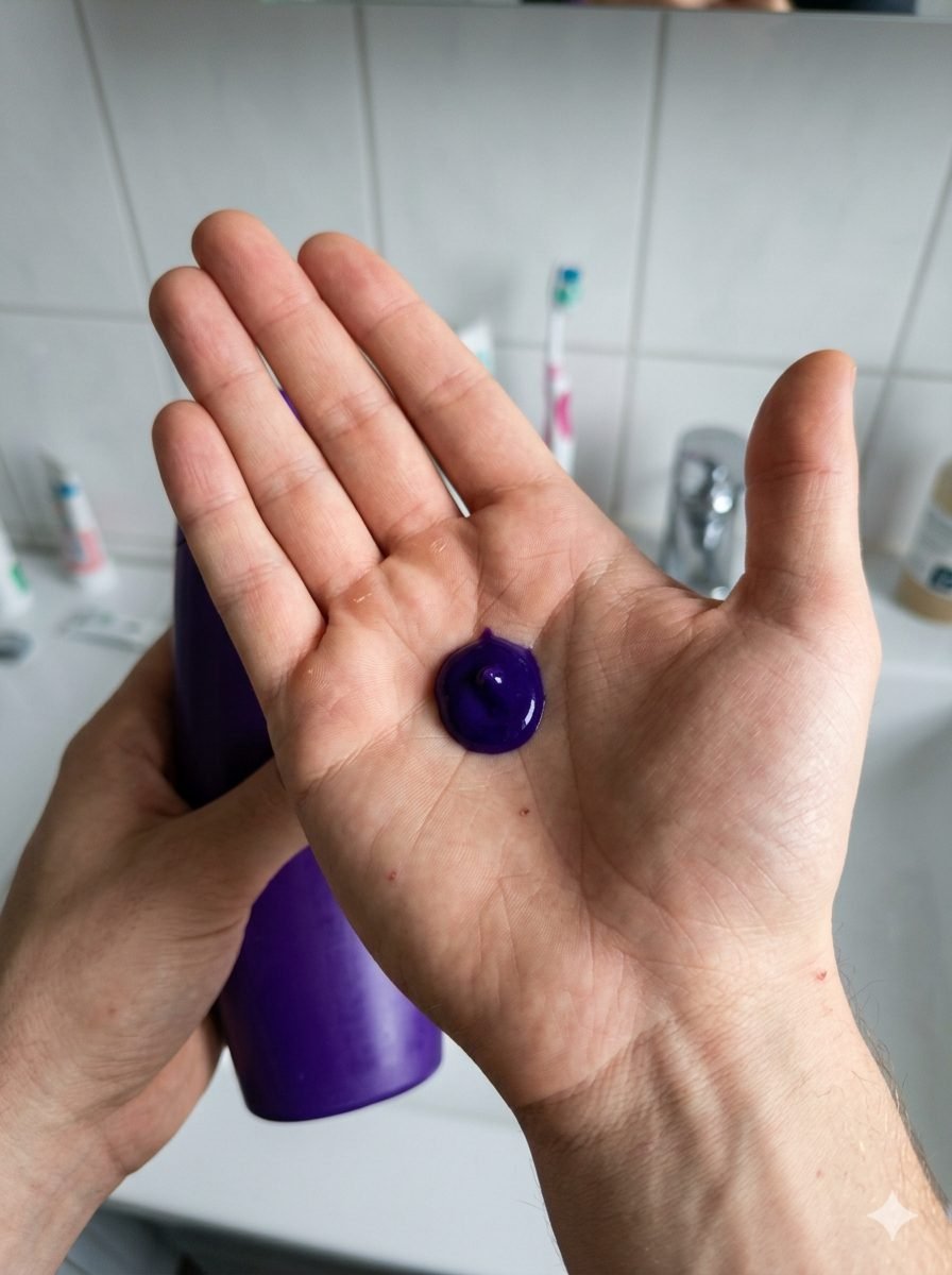 Shampoing neutralisant violet pour cheveux blonds et décolorés