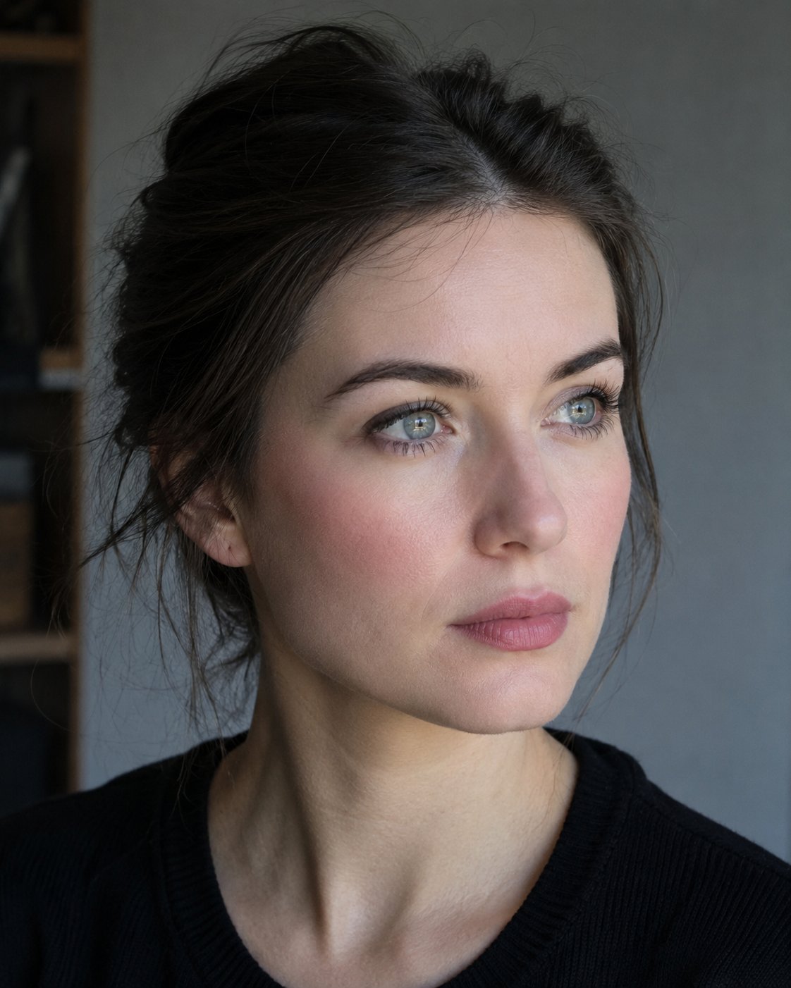 Exemples de caractéristiques physiques typiques de la colorimétrie hiver : yeux, cheveux et teint