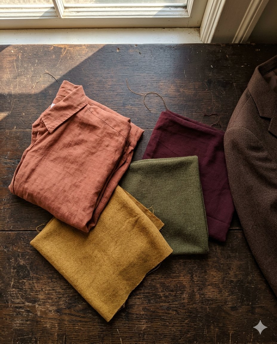Palette de couleurs pour la saison Automne en colorimétrie