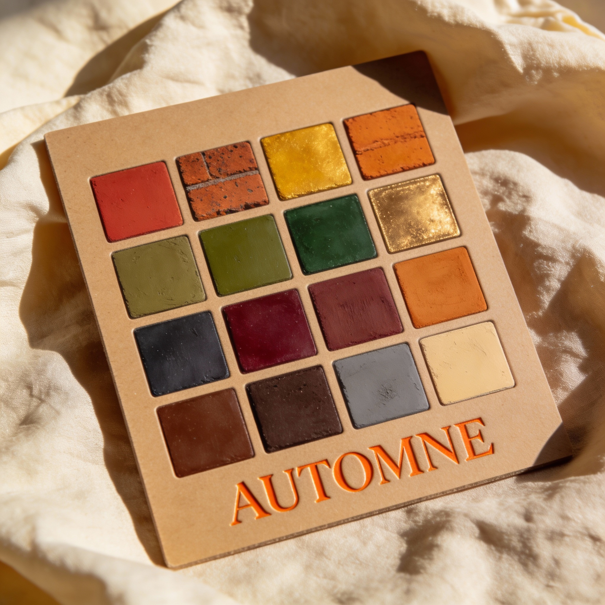 Palette colorimétrique Automne — couleurs chaudes, profondes et terreuses
