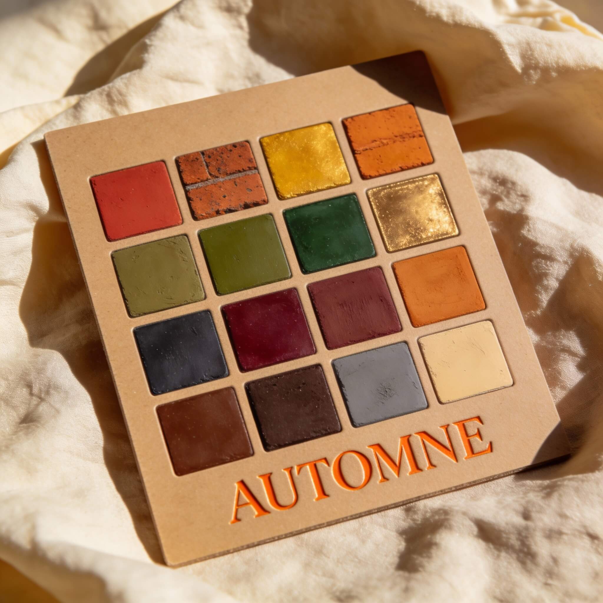 Palette colorimétrique Automne — couleurs chaudes, profondes et terreuses